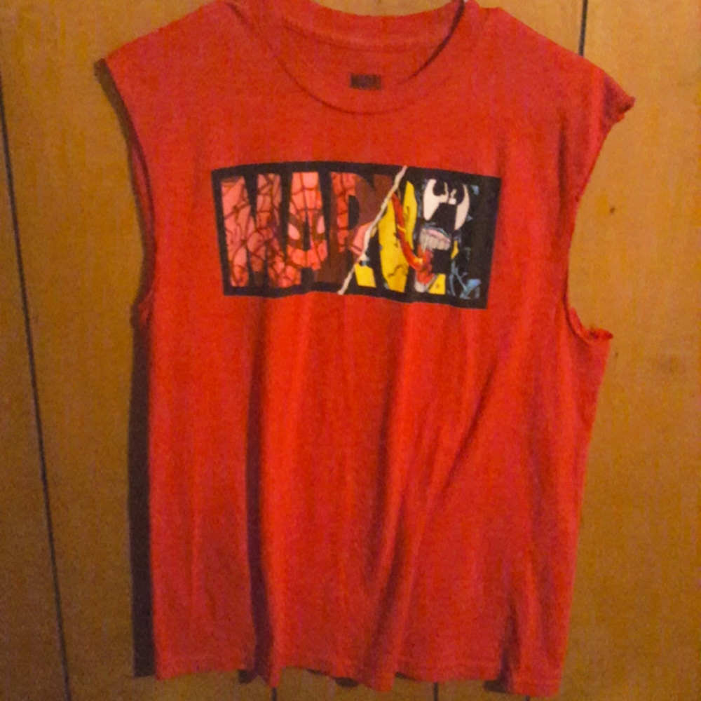 Marvel Spider-Man Venom t-shirt with sleeves cut out of it